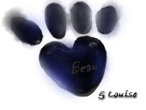 beau's pawprint &amp; Louise